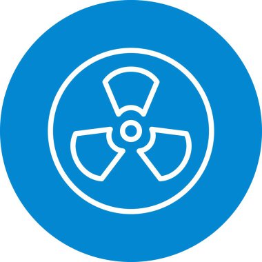 İllüstrasyon radyasyon simgesi