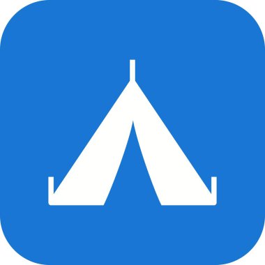 İllüstrasyon çadır simgesi