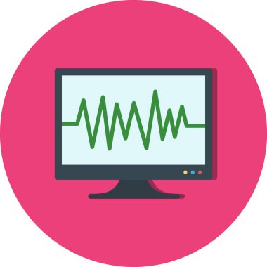 İllüstrasyon EKG simgesi