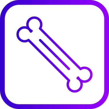 İllüstrasyon kemik simgesi