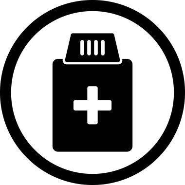 İllüstrasyon tıp şişe simgesi