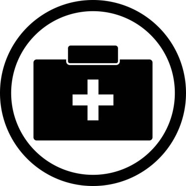 İllüstrasyon Ilk yardım kutusu simgesi