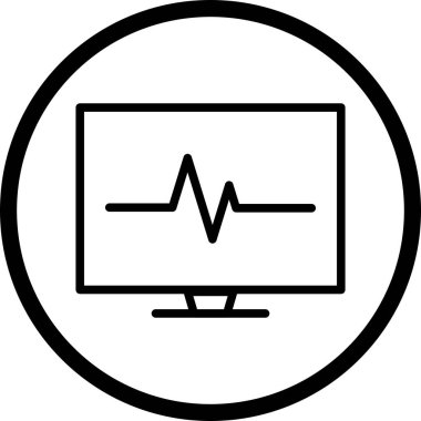 İllüstrasyon EKG simgesi