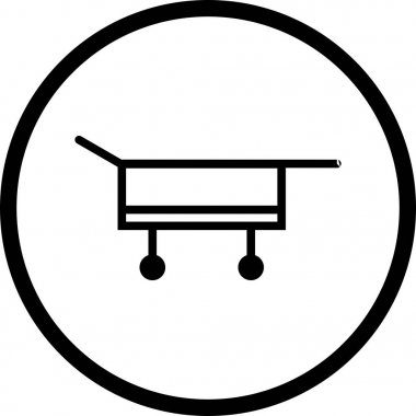 İllüstrasyon sedye simgesi