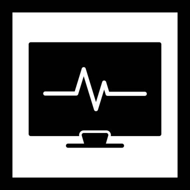 İllüstrasyon EKG simgesi
