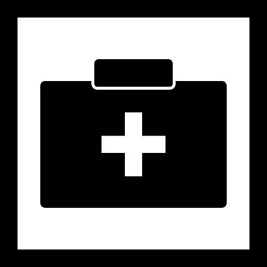 İllüstrasyon Ilk yardım kutusu simgesi