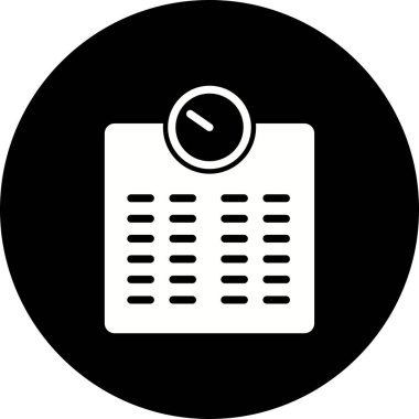 İllüstrasyon tartma makinesi simgesi