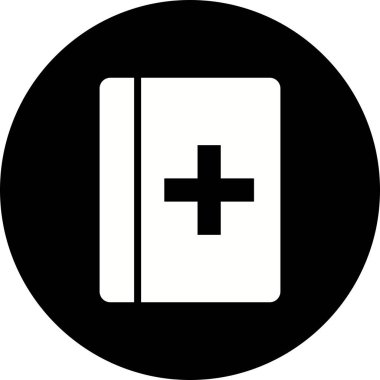 İllüstrasyon tıbbi kitap simgesi