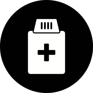 İllüstrasyon tıp şişe simgesi