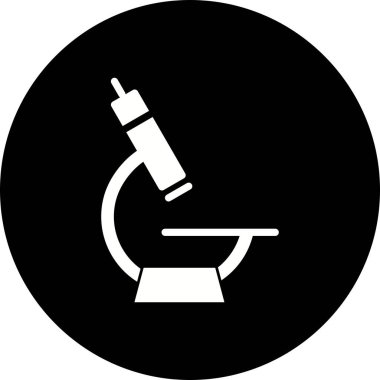 Resimde mikroskop simgesi