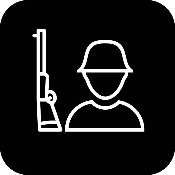 Illustration  Solider Icon — Stock Photo, Image