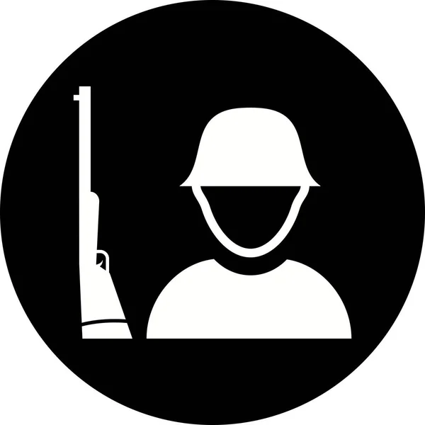 Illustration  Solider Icon — Stock Photo, Image