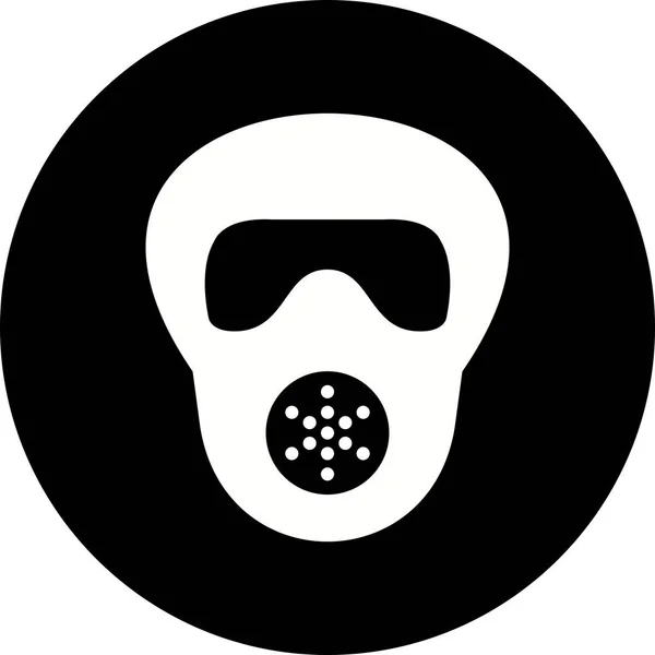 Ilustrace plynové masky ikona — Stock fotografie