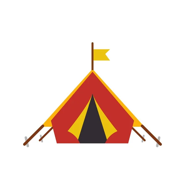 Ícone da tenda da ilustração — Fotografia de Stock