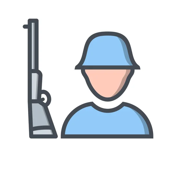 Illustration Solider Icon — Stock Photo, Image