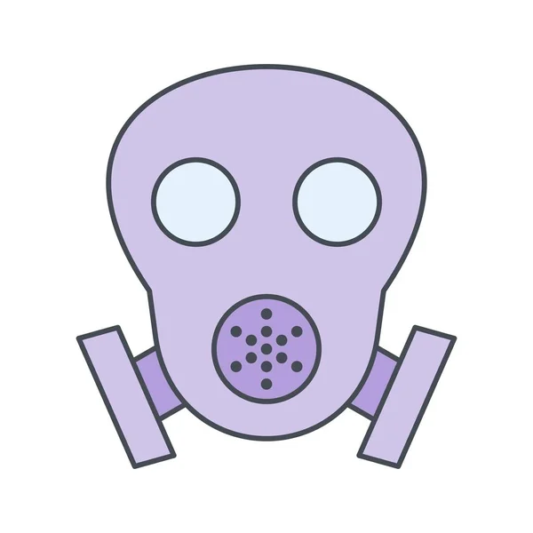 Ilustração máscara de gás Ícone — Fotografia de Stock