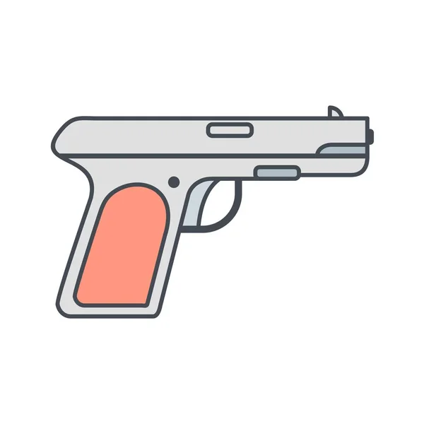 Illustration Gun ikon — Stockfoto