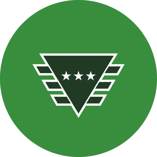 Ícone de emblema de ilustração — Fotografia de Stock