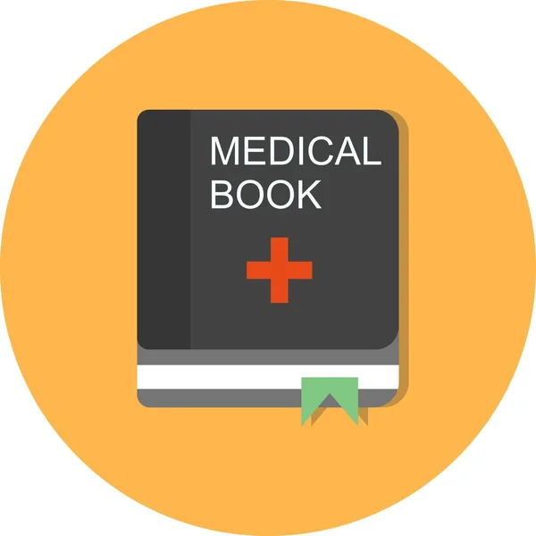 插图医疗书籍图标 — 图库照片