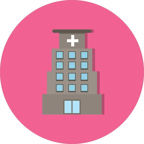 Illustration  Hospital Icon — Stock Photo, Image