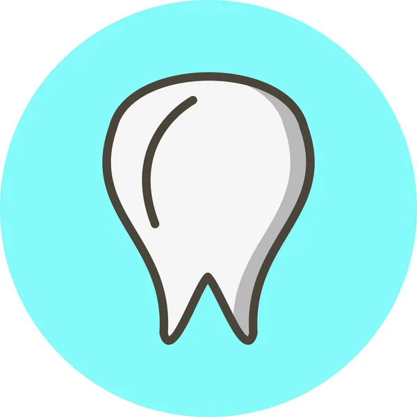 Illustrazione Icona del dente — Foto Stock