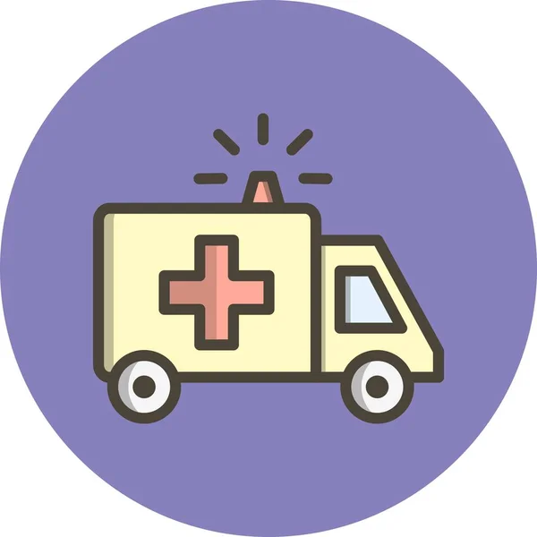 Illustration ambulans ikon — Stockfoto