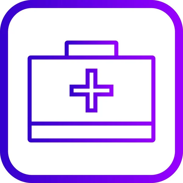 Illustration Erste-Hilfe-Box-Symbol — Stockfoto