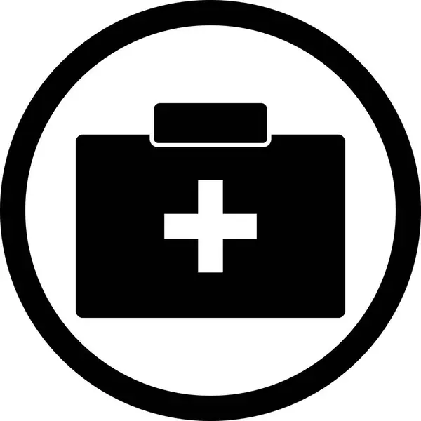İllüstrasyon Ilk yardım kutusu simgesi — Stok fotoğraf