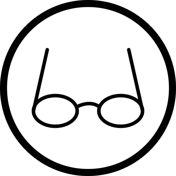 İllüstrasyon gözlük simgesi — Stok fotoğraf