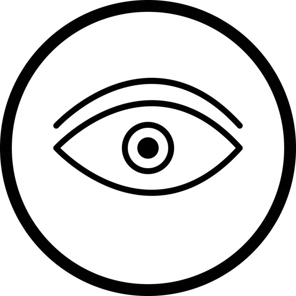 Illustrazione Icona dell'occhio — Foto Stock