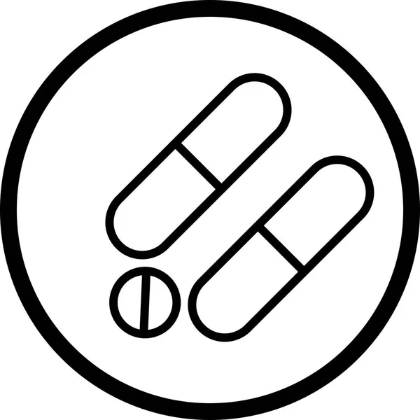 Illustration  Medicines Icon — Stock Photo, Image