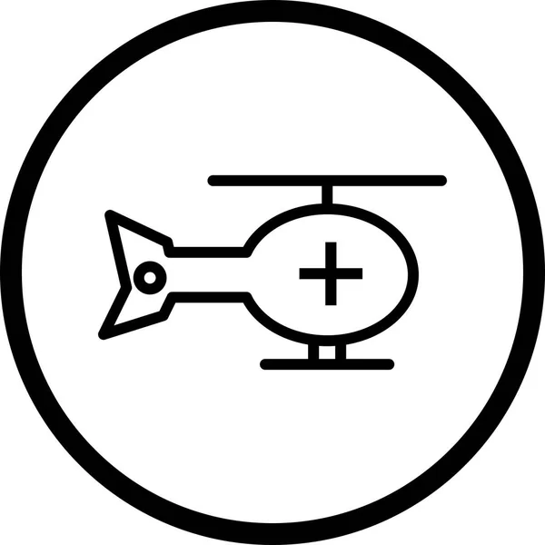 Illustration helikopter ikonen — Stockfoto