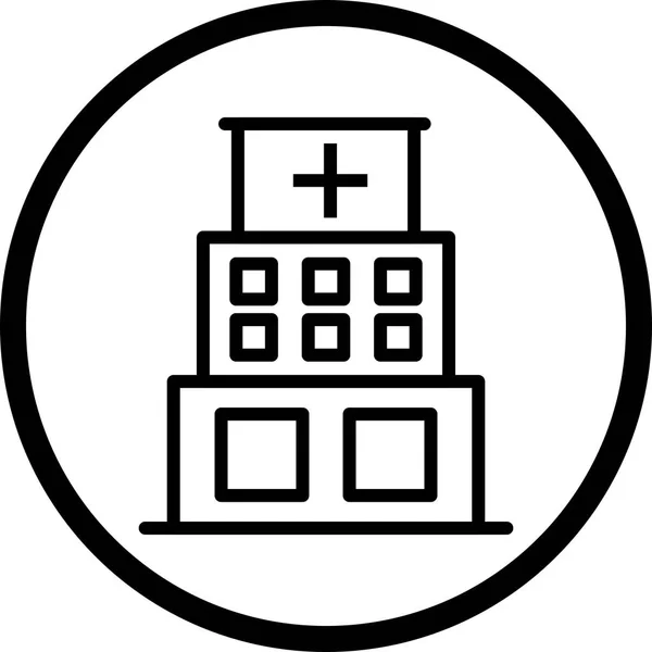 Illustratie ziekenhuis pictogram — Stockfoto