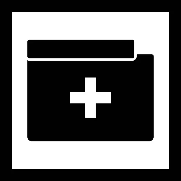 Иллюстрационный значок медицинской папки — стоковое фото