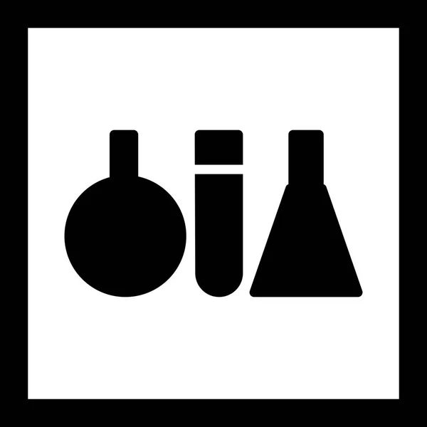 Icono de tubos de prueba de ilustración — Foto de Stock