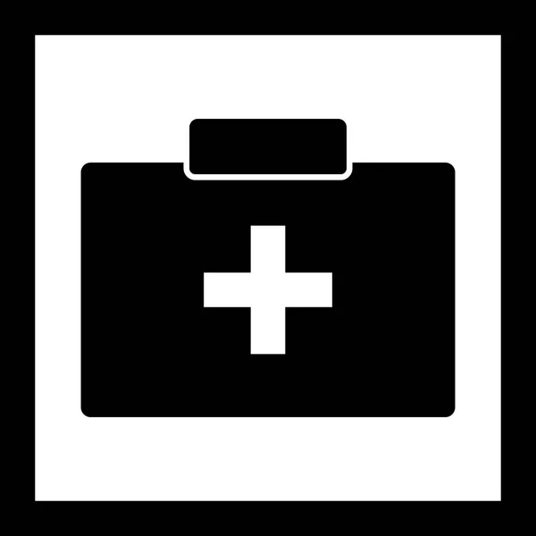 Ілюстрація Піктограма першої коробки допомоги — стокове фото