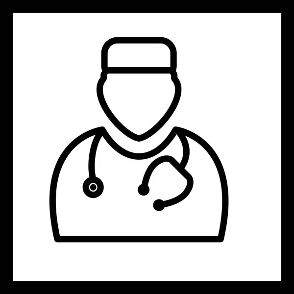 Ilustración Doctor Icon — Foto de Stock