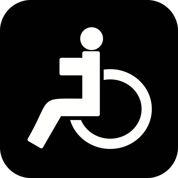 Ilustração Ícone para deficientes — Fotografia de Stock