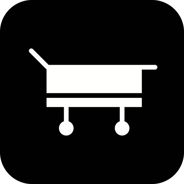 Illustration  Stretcher Icon — Stock Photo, Image