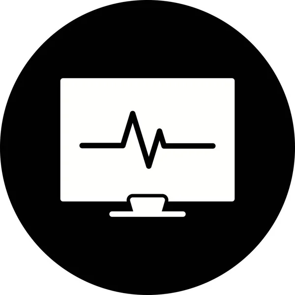 插图 Ecg 图标 — 图库照片