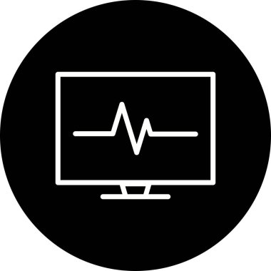 İllüstrasyon EKG simgesi