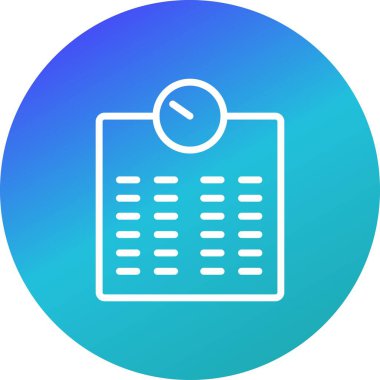 İllüstrasyon tartma makinesi simgesi