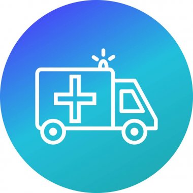 İllüstrasyon Ambulans Simgesi