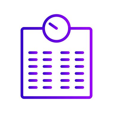 İllüstrasyon tartma makinesi simgesi