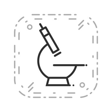 Resimde mikroskop simgesi