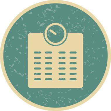 İllüstrasyon tartma makinesi simgesi