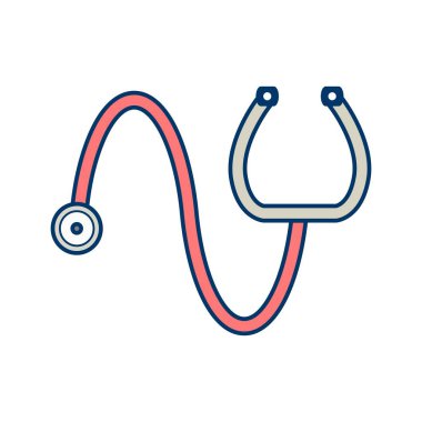 İllüstrasyon stetoskop simgesi