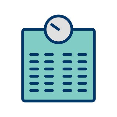 İllüstrasyon tartma makinesi simgesi