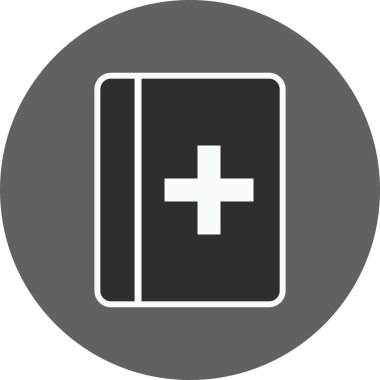 İllüstrasyon tıbbi kitap simgesi