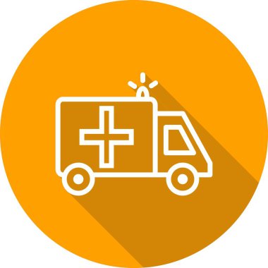İllüstrasyon Ambulans Simgesi